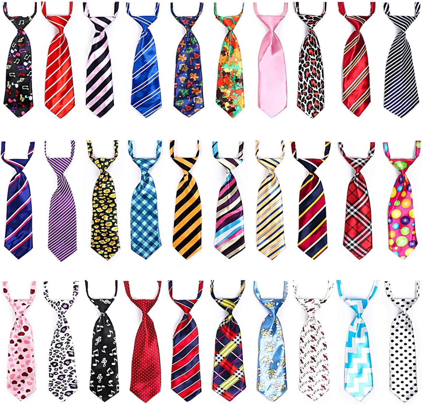 10‑Pack Dog Bow Ties 🎀🐾 Adjustable Neck Collars for Medium & Large Dogs & Cats