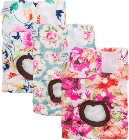 CuteBone Female Dog Diapers 🐾✨ Washable, Adjustable, Leak‑Proof, Soft & Reusable