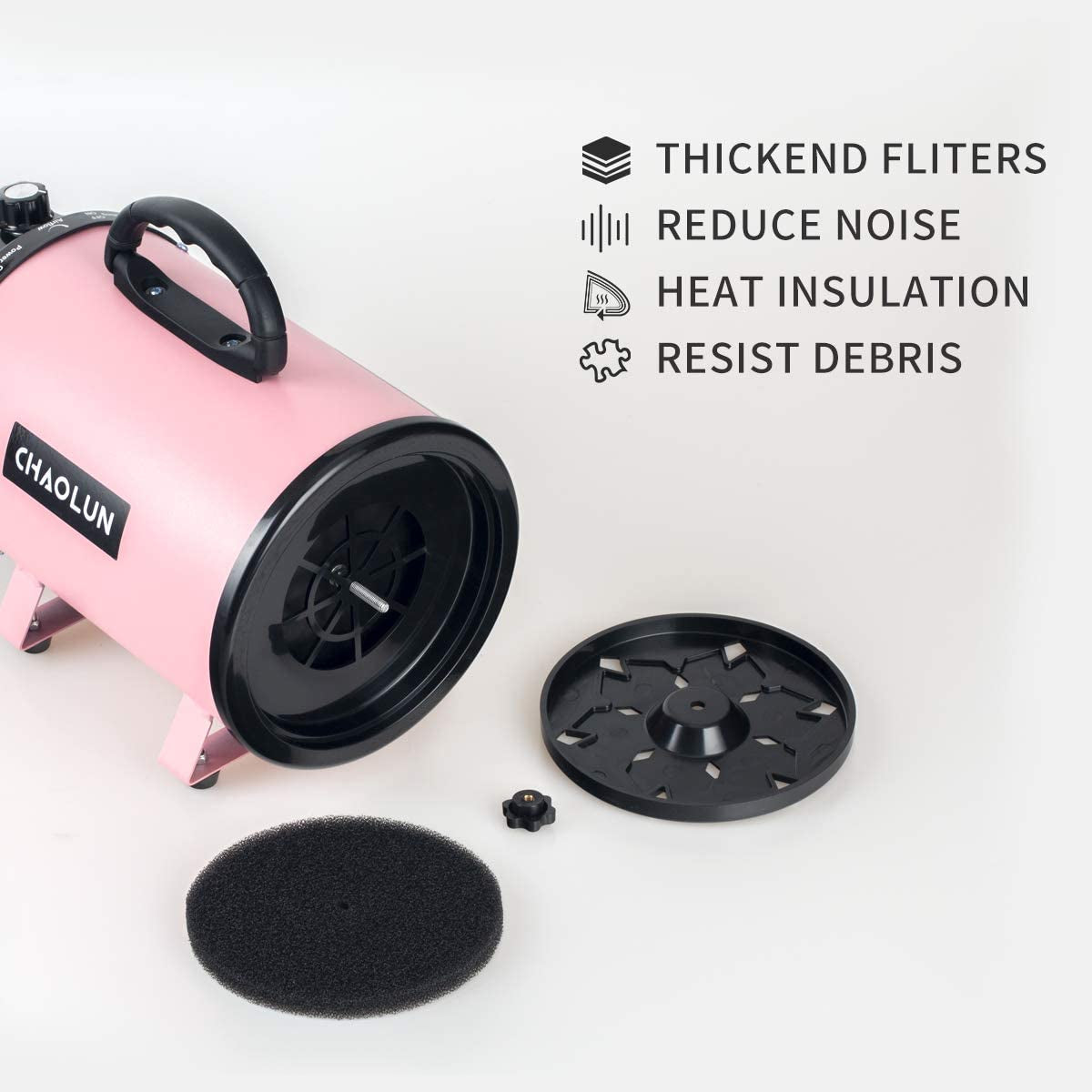 High‑Velocity Pet Dryer 🐾✨ 2400W Adjustable Speed, Low‑Noise, Fast‑Dry Grooming Blower