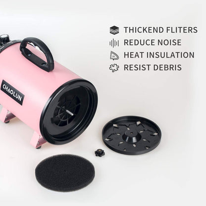 High‑Velocity Pet Dryer 🐾✨ 2400W Adjustable Speed, Low‑Noise, Fast‑Dry Grooming Blower