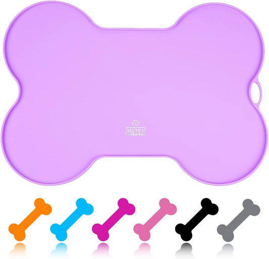 Silicone Pet Feeding Mat 🐾✨ Non‑Slip, Waterproof, Raised‑Edge Mess‑Control Pad