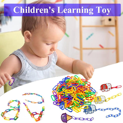 200pc Rainbow C‑Link Pet Toy Chains 🌈🐦 DIY Cage Enrichment for Birds & Small Pets