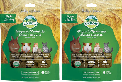 Organic Barley Biscuits 🌾🐹 Apple & Carrot Treats for Rabbits, Guinea Pigs & Hamsters