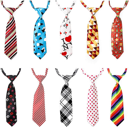 10‑Pack Dog Bow Ties 🎀🐾 Adjustable Neck Collars for Medium & Large Dogs & Cats