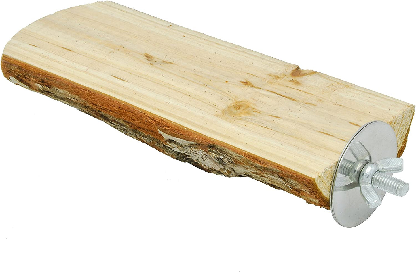 Natural Wood Flat Bird Perch 🐦🌿 Platform Resting Stand for Budgies & Cockatiels