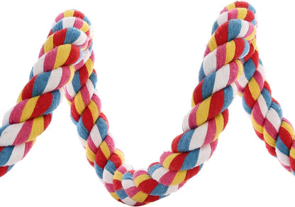 Bendable Bird Rope Perch 🌈🐦 Cotton Climbing Toy for Conures, Quakers, Cockatoos